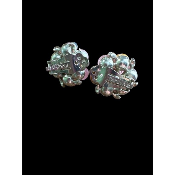 Vintage Pakula Pink Faux Pearl Necklace with Matching Clip Earrings Set - Picture 6 of 10